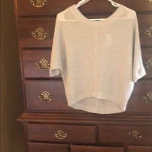 Light silver sweater top